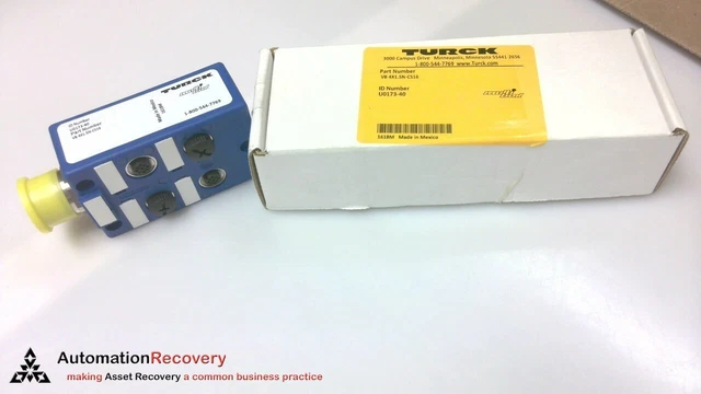 Turck Vb 4X1.5N-Cs16, Multibox 4-Port Junction Block, U0173-40, New #211056