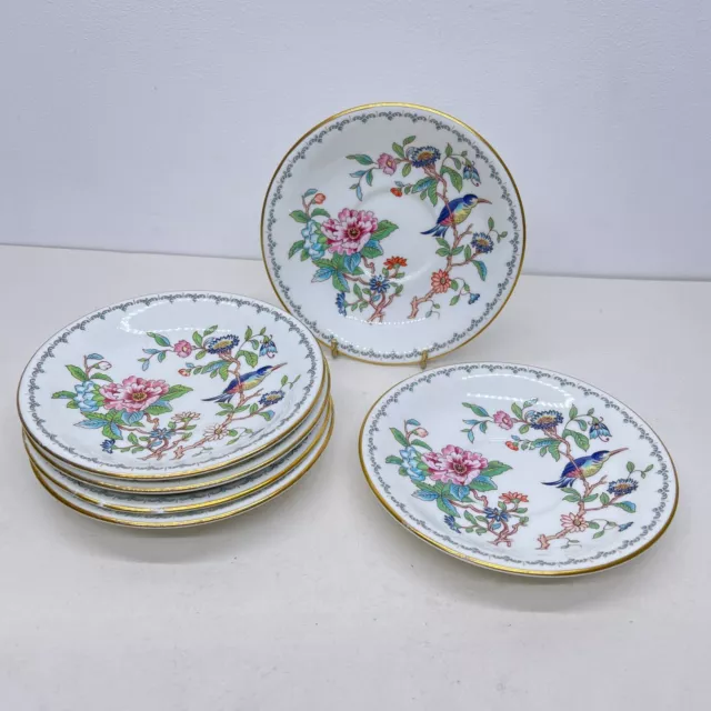 6 X Aynsley Pembroke Fine Bone China Saucer Plate Set 14Cm :P1