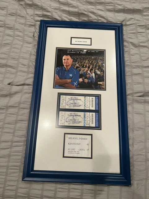 2007 Kentucky Wildcats Vs LSU Two Used NCAAF Tickets 10/3/07 3x Overtime Game