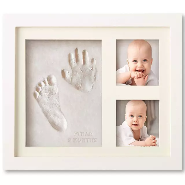 Baby Footprint Kit, Baby Foot and Hand Print Kit, Baby Keepsake Frame, Nursery P