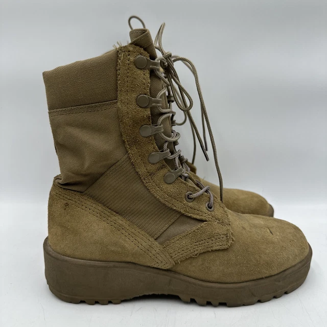 VIBRAM SPE1C117D1004 US Army Mens Hot Weather Combat Boots Tan 5.5R