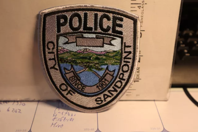 police patch   CITY OF SANDPOINT POLICE IDAHO