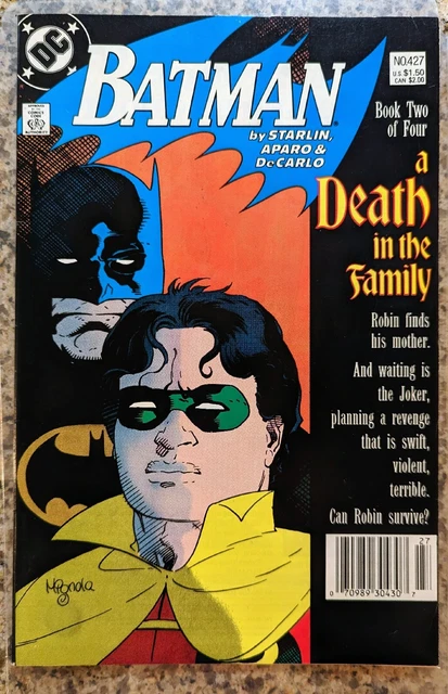 Batman #427 / A Death In The Family Part 2 / Newsstand / Dc Comics 1988