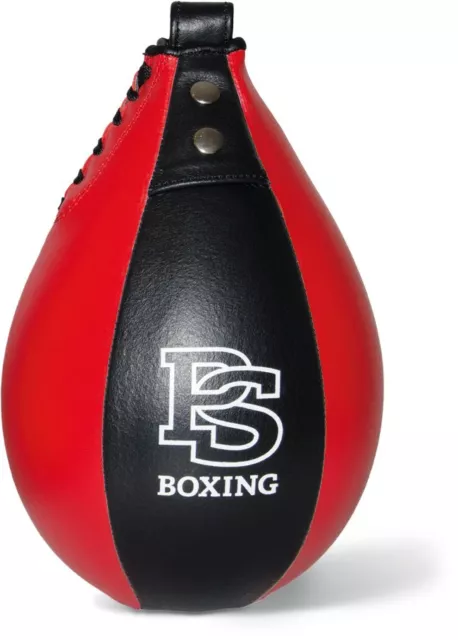 Paffen Sport Pro Mexican Boxbirne S, schwarz/rot. Bestes Leder. Speedball, Boxen