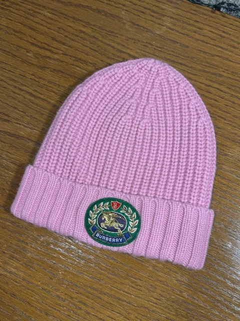 NWT BURBERRY $490 Wool/Cashmere Rainbow Striped Beanie  display picture 3