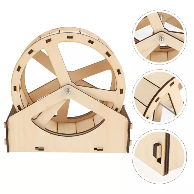 Hamster Running Wheel Mini Mouse Toys Wooden Pet Plaything Small Animals