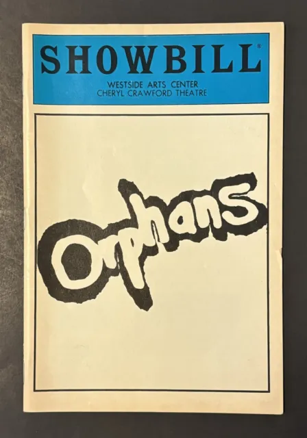 Orphans Cheryl Crawford Theatre 1985 Playbill Showbill (Gary Sinise Pat Metheny)