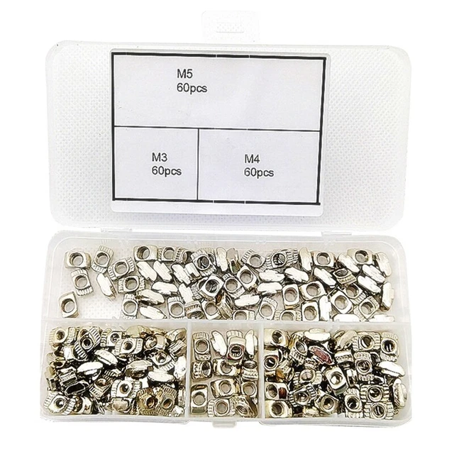 180Pcs 2020 Series for T Nuts    for T Slot Nut Hammer for Head Fastener N
