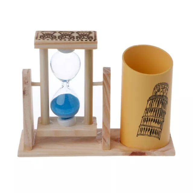 Hourglass Pen Cup Office Desk Ornemants for Kid Student Birthday Gifts