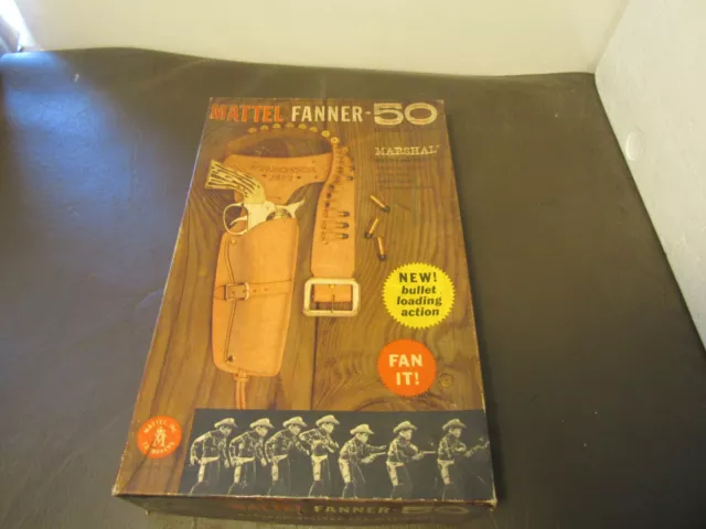 Mattel Fanner 50 Empty Box for Marshal Pistol Read Cousin to  Shootin Shell