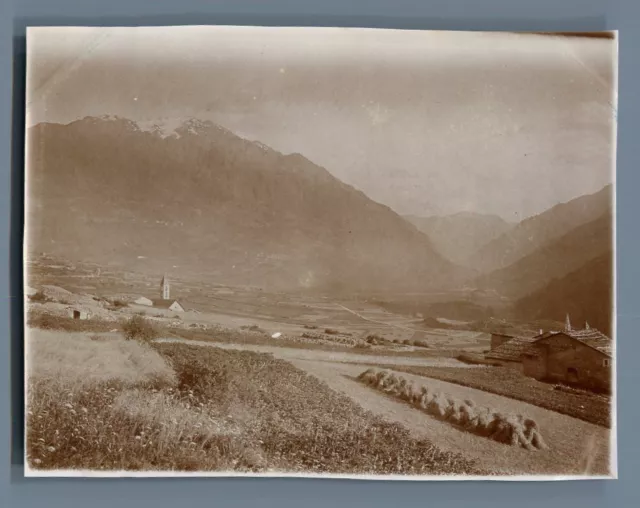 Italia, Bagni di Bormio (Lombardia) Vintage citrate print. Italy  Tirage citra