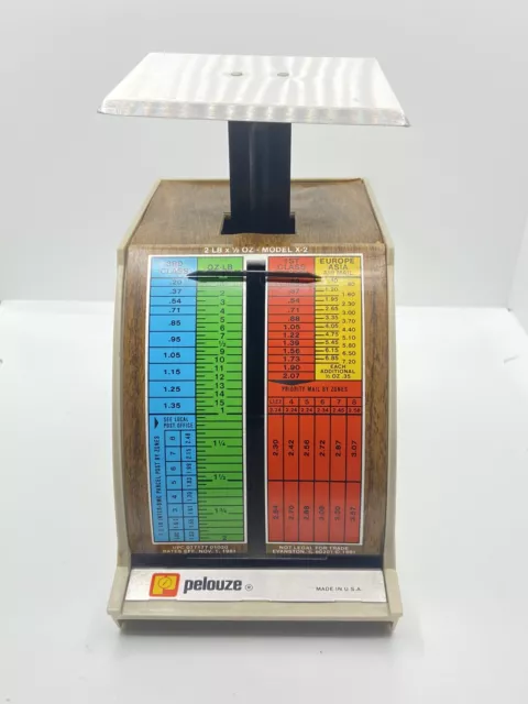 Vintage 1985 Pelouze X2 Mechanical Postal Scale Used
