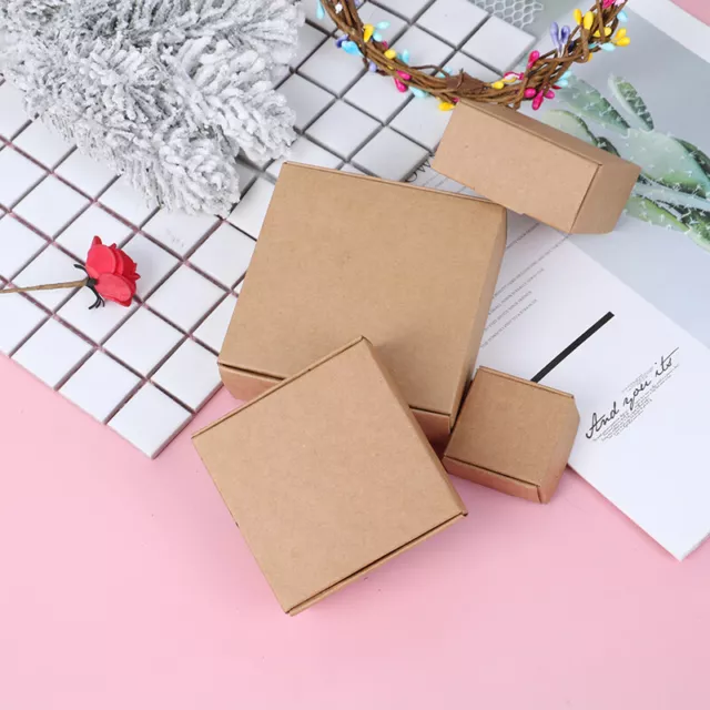 10 boîtes-cadeaux d'avion en papier kraft brun Vierge