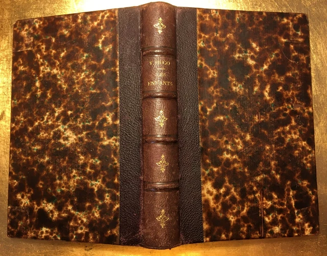 1858 VICTOR HUGO LES ENFANTS LE LIVRE DES MERES POESIE LIVRE HETZEL OLD