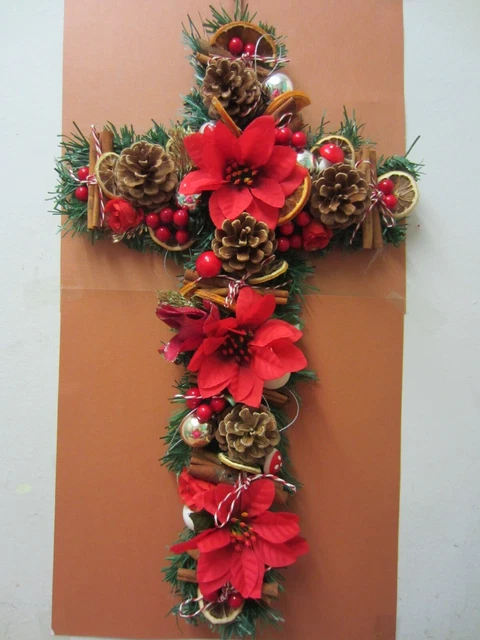Christmas Grave Cross Hand Made 18 inch NEW loved one at Christmas time