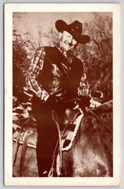 Thomas L Gaddie Worlds Greatest Horseback Rider Cowboy Vintage Card Texas West