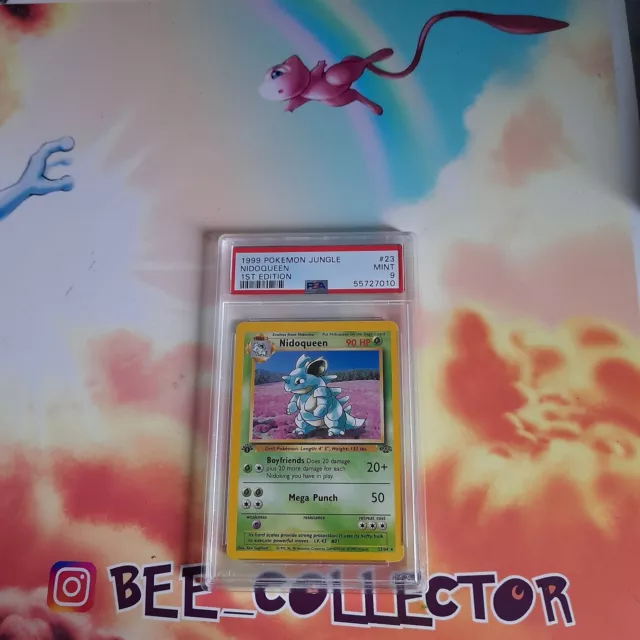 Uk seller! Jungle 1st Edition pokemon tcg Nidoqueen 23/64 PSA 9 non holo