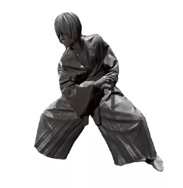 1/24 Resin Figure Model Kit Samurai Katana Sword Warrior Fighter War Unpainted