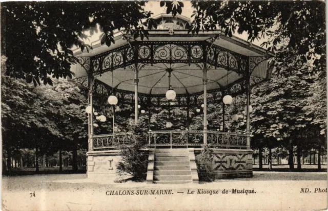 CPA CHALONS-sur-MARNE - Le Kiosque de Musique (245213)