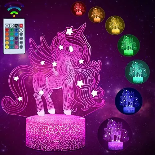 Night Light for Kids Unicorn Gifts Girls Toys Kids Age 3 4 5 6 7 8 9+ Years Gift