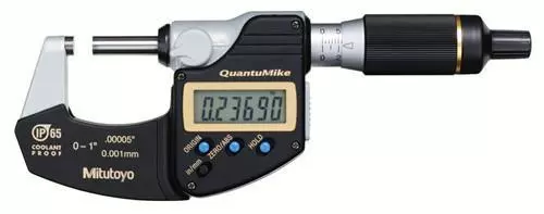 Mitutoyo 293-180-30 QuantuMike Digimatic Micrometer, 0-1"/25mm Range .00005" *SH