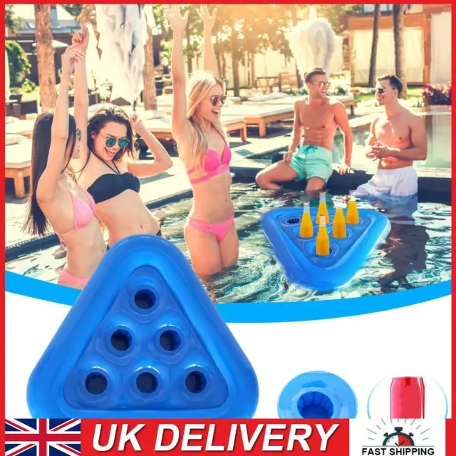 Floating Inflatable Triangle Drinks Cup Holder Swimming Pool Floats Table Bar