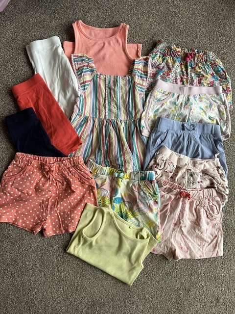 girls summer bundle age 2-3 tops shorts inc next