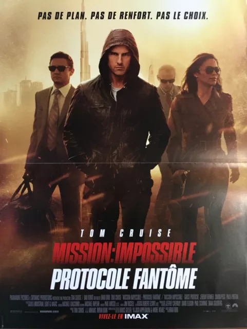 Affiche Cinéma MISSION IMPOSSIBLE - PROTOCOLE FANTOME 40x60cm Poster Tom Cruise