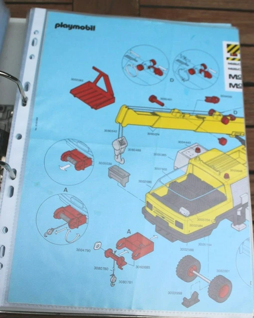 PLAYMOBIL® MODE D'EMPLOI/INSTRUCTION Mobil Crane (N°55) EUR 3,90