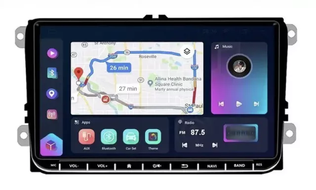 Radio Android  VW Touran 2003-2013 CarPlay AndroidAuto 2Gb/32Gb