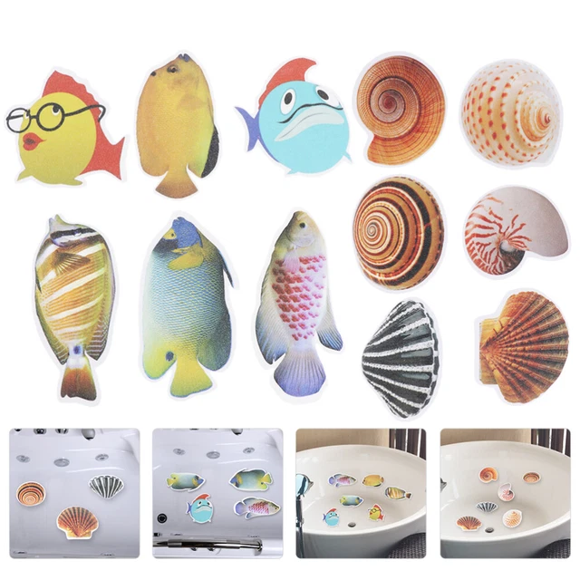 1 Set 12 Adesivi Vasca Bagno Colorati Impermeabili PVC