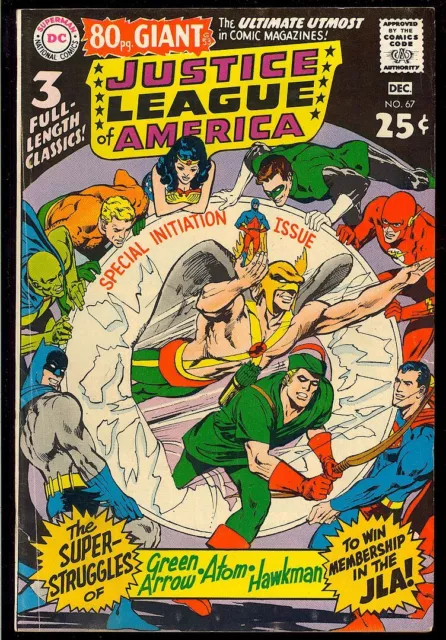 Justice League of America #67 80 Page Giant Silver Age Batman DC Comic 1968 FN-