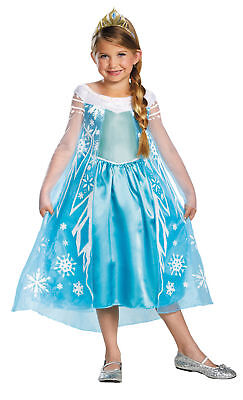 Disney Frozen Elsa Costume Bambini Ragazze Principessa Abito Disguise 56998