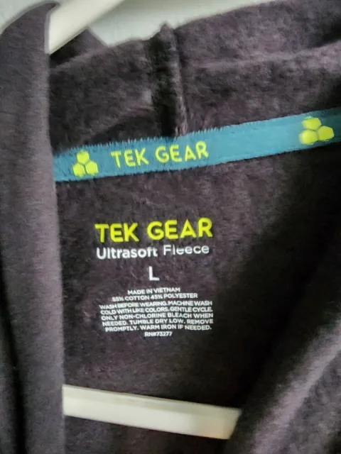 Tek Gear Ultrasoft Fleece Mens Long Sleeves Hoodie Size Medium
