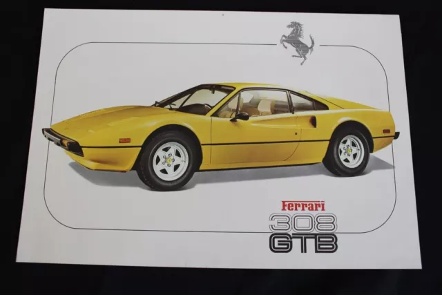 Orig. Ferrari 308 GTB Prospekt Brochure