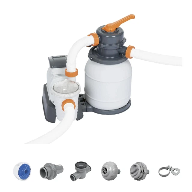 NEW BESTWAY 58498E Flowclear 1500 Gallon Sand Filter Pump for Above Ground Pools 224.00 PicClick