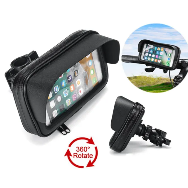 Motorcycle Waterproof Phone Stand Case Mount Holder For Apple iPhone Samsung