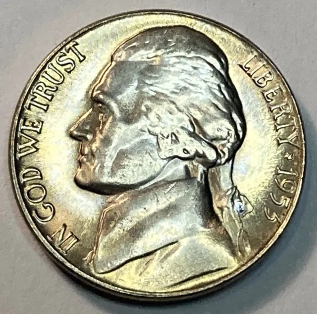 1953 S BU Jefferson Nickel From Original Roll Strong Luster 1 Coin
