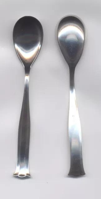 Set of 2 AWS Old Wellner Silver Cutlery 100 Sugar Spoons
