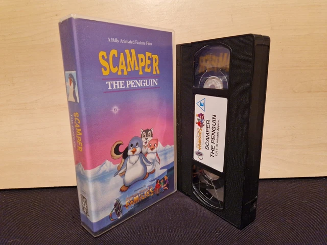 SCAMPER THE PENGUIN - Fully Animated Feature Film - PAL VHS Video Tape ...