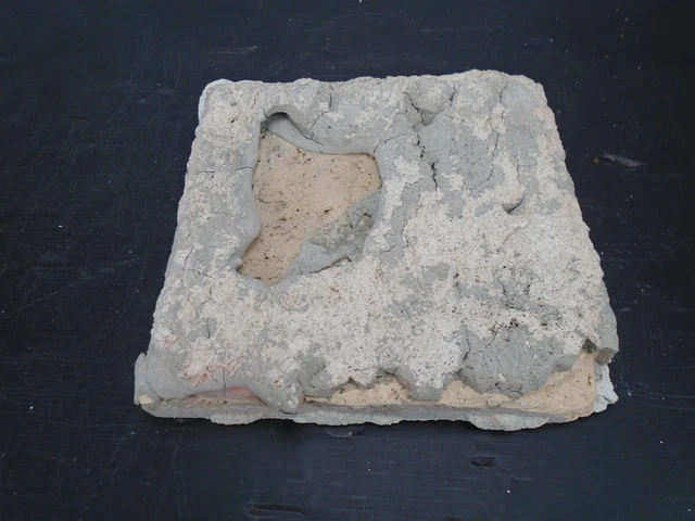 VERY RARE - Grueby Tile - (4 COLOR) w/BLUE GRAPES - 6x6 - with MAKERS MARK 7