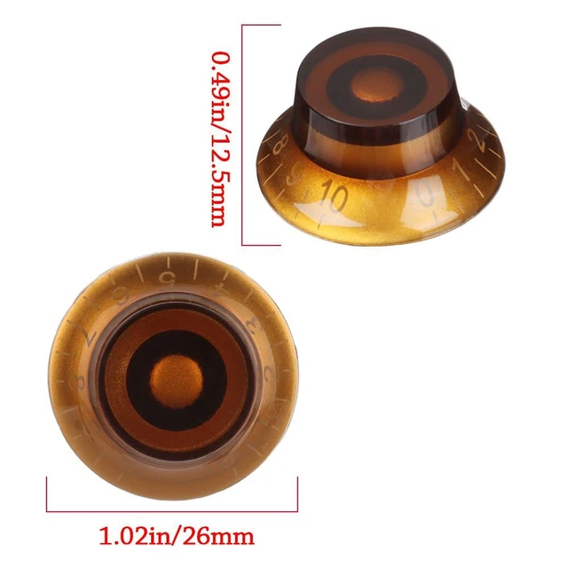 tonalité Interrupteur de réglage de basse Chapeau Forme Bouton For Les Paul LP 2