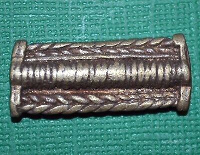 Antique Baule Brass Lost Wax Cast Metal Bead Collected Ivory Coast African Trade