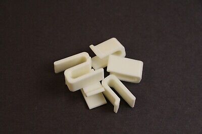 Set of 6 Pot Protector White Plastic Clips Cast Iron Bumpers LE CREUSET