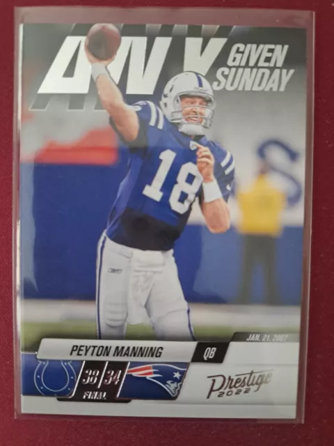 Peyton Manning ANY GIVEN SUNDAY 2022 Panini Score NFL #10 Indianapolis Colts