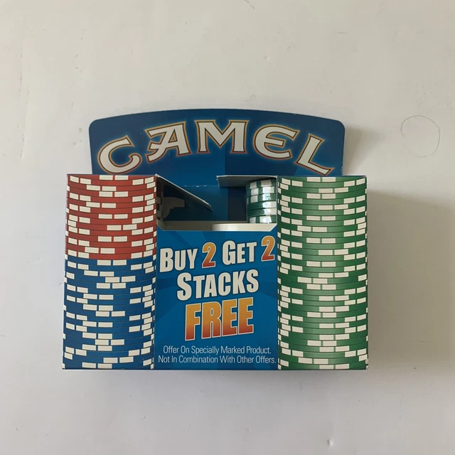 Camel Casino Promotional Poker Chips Buy 2 Stacks Get 2 Free Brand New