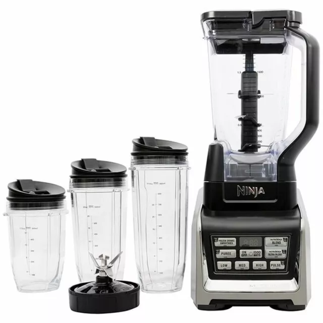 Ninja BL642 1500W Nurti Ninja Blender Duo with Auto IQ - Black