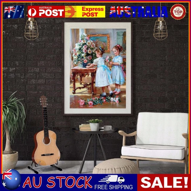 Two Sisters Oil Paint By Numbers Kit DIY Acrylic Painting Frameless Gift (B2205)