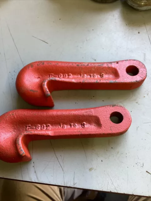 2 Ridgid #E-682 yoke vise hook 1/8”-3”