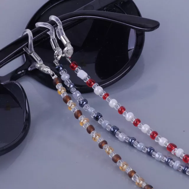 3x Glasses Chain Beaded Cord Lanyard Holder Rope String Spectacles Sunglasses Nm